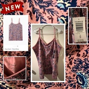 NWT Torrid Foxy Cami Floral Rose